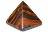 Polished Tiger Iron Stromatolite Pyramid - Billion Years #379603-1